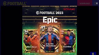 eFootball2023アプリ 本日のエピックはバルセロナ。アルベルト フェレール、グアルディオラ、フリスト ストイチコフ【イーフト】