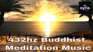 432Hz Meditation Music  Positive Energy, Buddhist Thai Monks Chanting Healing Mantra Relax