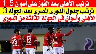 ترتيب الأهلى بعد الفوز على أسوان 5-1 فى الدوري المصري