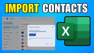 How To Import Contacts From Excel To Google Contacts 2026 (Step By Step Guide)
