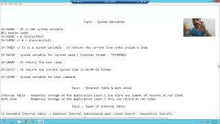 5 - Debugging - System Variables