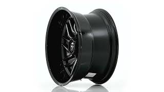 FUEL HURRICANE - 22X12 - GLOSS BLACK MILLED