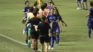 【ハーフタイム】サポの応援風景🎶🎶から、前半終了直後の選手たち⚽️⚽️ 2023.09.09 #weリーグカップ グループステージ 第3節 #ノジマステラ神奈川相模原 戦