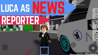 Luca As A News Reporter In #Brookhaven | How to Report News In #roblox #brookhaven #twoinoneframe