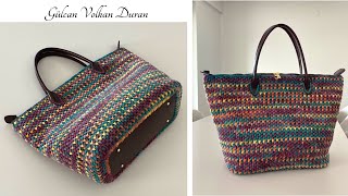 BAŞKA ÇANTA KULLANAMAM ARTIK 🥰 Örgü Kolay Çanta Yapımı - #handmade #crochetbag #örgüçanta