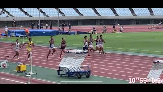 大阪選手権　100m 予選6組、決勝　200m 予選 7組、決勝　の動画