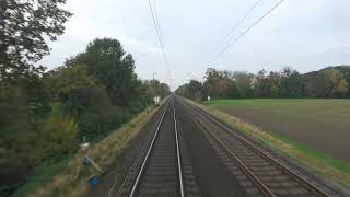 Train cab ride; Bad Nenndorf-Stadthagen (via the left track) (20241027)