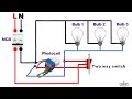 photocell sensor bypass circuit in two way switch