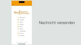 Musikschule-Musterhausen-App: Nachrichten versenden