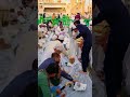 Kids Distributing Iftar Meals To All at Masjid Al Nabawi #ramadan #iftar #shorts