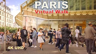 Paris walking tour - Place des Petits Pères to Châtelet Les Halles [4K]