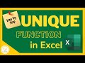 How to Use the UNIQUE Function in Exel - Tutorial