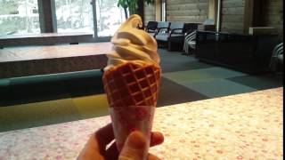 [soft serve] Urahoro Rushin Onsen Hokkaido Japan 浦幌 留真温泉のソフトクリーム お風呂上りに最高