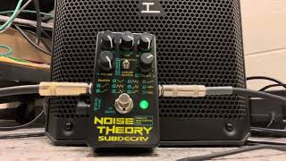 11/20/2024 Experiment#2 Subdecay FX Noise Theory fuzz pedal+Schecter Hellraiser C-VI baritone guitar