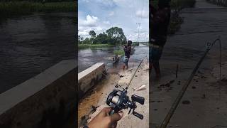 tehnik baru mancing ikan di air mengalir #mancing #fishing #shorts #fish