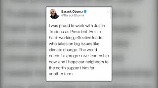 Barack Obama endorses Justin Trudeau in federal election