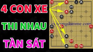 Ván Cờ Tướng Vừa Xem Phải Vừa Nín Thở: Cả 4 Quân Xe Thi Nhau Tàn Sát