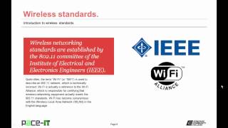 PACE-IT: Introduction to Wireless Network Standards