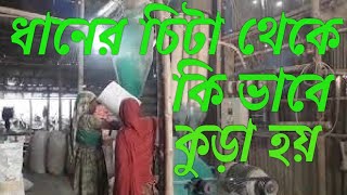 ধানের চিটা থেকে কি ভাবে কুড়া হয় খুলনা লবণ চুরা কুড়া মিল How is Khulna Salt Crushed Mill Milled?