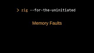 Zig for the Uninitiated: Memory Faults