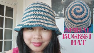 Crochet Spiral Bucket Hat