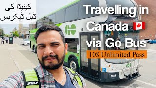 Canada Go Bus Travel |Go Bus 10$ Pass for unlimited Rides| Buses in Canada