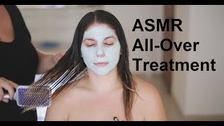 ASMR Scalp, Back, Shoulders, Neck \u0026 Face Massage | Hair Treatment | Coconut Oil | No Talking