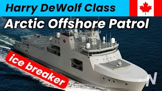 Ice Breaker Arctic Offshore Patrol Vessel Explained | The Harry DeWolf Class of Canada