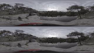 Korostyshivskyy Park, Korostyshiv, Zhytomyr Oblast Lake Korostyshevsky quarry Ukraine 3D 360 footage