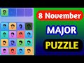 8 November Major puzzle durov Solved Today |Major Daily combo card 8 November |Major Puzzle Solve