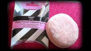 Equate Beauty PLUSH FACIAL CLEANSING PAD!! -First Impression+Demo-