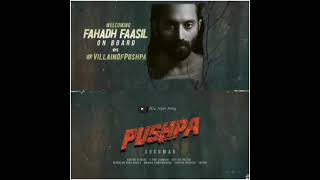 #pushpa new updates|#pushpa movie villain has #FaHaDhFaAsiL|Allu arjun army |