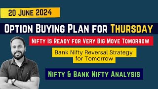 NIFTY PREDICTION FOR TOMORROW & BANKNIFTY ANALYSIS FOR 20 June 2024 | MARKET ANALYSIS FOR TOMORROW