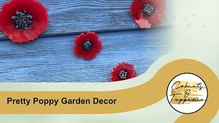 Pretty Poppy Garden Décor | Resin Flowers