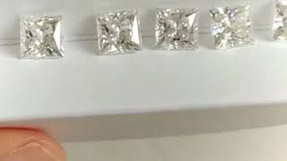 Moissanite 1 carat VVS1 D color 方形莫桑鑽