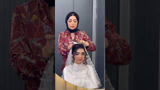 نصب تور عربی با ساده ترین روش🤩.     تست کن و نتیجه اش رو برام بفرست.      #makeup #عروس#تورعربی#مو