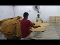 huge process of leather manufacturing