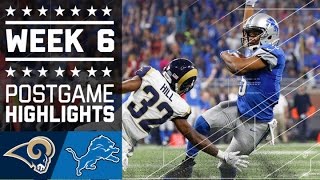 Rams vs. Lions | NFL Week 6 Game Highlights
