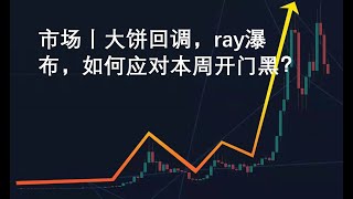 市场丨大饼回调，ray瀑布，如何应对本周开门黑？