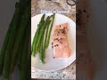 baked salmon and asparagus for dinner