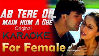 Ab Tere Dil Main Karaoke For Female With Lyrics | Arzoo Movei 1999 | Male Singer - Mohd Suhail |