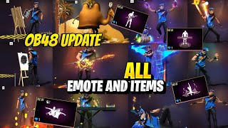 OB48 UPDATE ALL LEGENDARY EMOTE REVIEW | OB48 ALL EMOTE REVIEW | OB48 UPDATE ALL EMOTE REVIEW