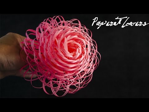 How To Make Fluffy Paper Flowers - DIY - Paper Craft How To Make Fluffy Paper Flowers - DIY - Paper Craft