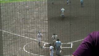 2010夏の大会二回戦　寒河江高校vs長井高校　六回表寒河江守備