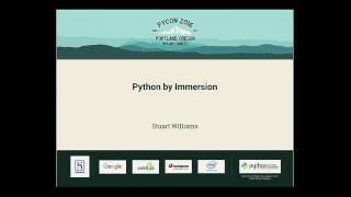 Stuart Williams - Python by Immersion - PyCon 2016