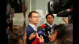 Entrevista al senador del PAN, Ricardo Anaya Cortés, en la sede del Senado de la República.