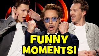 AVENGERS INFINITY WAR Funny Cast Interviews - Roasting Goats, Bloopers & Behind The Scenes Moments