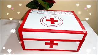 How to make first Aid Box for SchoolProject / DIY First Aid Box |/First Aid kitMaking at home #hamza