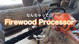 ●file009  薪割りオッサン！小中径木を玉切り・薪割りしてみた。【WOOD WORKS】Poor mans firewood processor