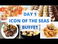 ICON OF THE SEAS EMBARKATION LUNCH BUFFET AT WINDJAMMER DAY 1